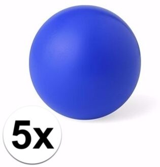 Anti stressballen Relaxman - 5x - blauw - 6 cm - Mindfullness - Relax - Ontspannen artikelen