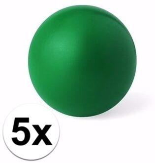Anti stressballen Relaxman - 5x - groen - 6 cm - Mindfullness - Relax - Ontspannen artikelen