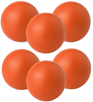 Anti stressballen Relaxman - 6x - oranje - 6 cm - Mindfullness - Relax - Ontspannen artikelen