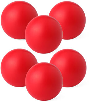 Anti stressballen Relaxman - 6x - rood - 6 cm - Mindfullness - Relax - Ontspannen artikelen