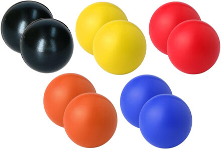 Anti stressballen Relaxman kleurenmix - 10x stuks - Dia 6 cm - Mindfullness - Ontspanning artikelen