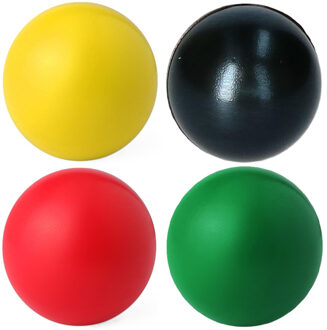 Anti stressballen Relaxman kleurenmix - 4x stuks - Dia 6 cm - Mindfullness - Ontspanning artikelen