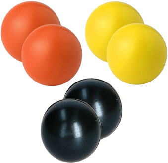 Anti stressballen Relaxman kleurenmix - 6x stuks - Dia 6 cm - Mindfullness - Ontspanning artikelen