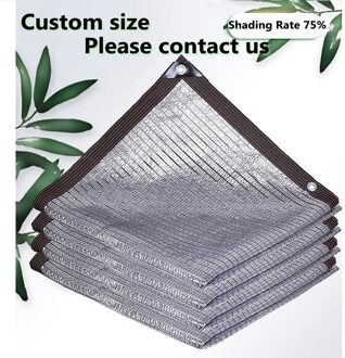 Anti-Uv Hdpe Aluminiumfolie Zonwering Netto Vetplant Tuin Kas Balkon Auto Zonnescherm Cooling Zon Netto op maat size