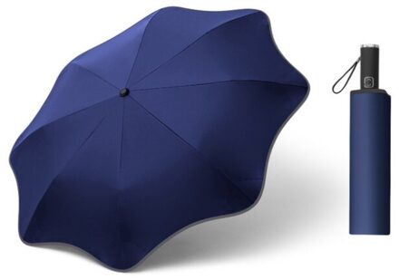 Anti-Uv Volautomatische Business Paraplu 3 Vouwen Mannelijke Vrouwelijke Parasol Parasol Regen Vrouwen Winddicht Luxe Paraplu Voor Mannen Three-fold F