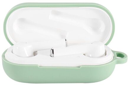 Anti-Val Oortelefoon Case Siliconen Beschermhoes Shell Voor Huawei Freebuds 3i Draadloze Bluetooth Oortelefoon Accessoires groen
