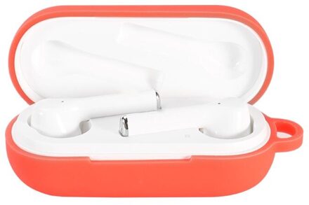 Anti-Val Oortelefoon Case Siliconen Beschermhoes Shell Voor Huawei Freebuds 3i Draadloze Bluetooth Oortelefoon Accessoires Rood