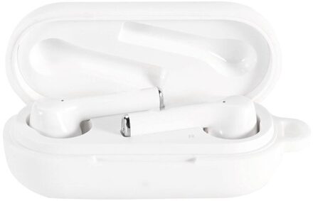 Anti-Val Oortelefoon Case Siliconen Beschermhoes Shell Voor Huawei Freebuds 3i Draadloze Bluetooth Oortelefoon Accessoires wit