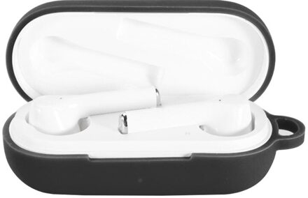 Anti-Val Oortelefoon Case Siliconen Beschermhoes Shell Voor Huawei Freebuds 3i Draadloze Bluetooth Oortelefoon Accessoires zwart