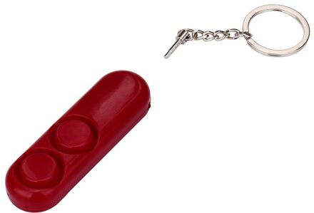 Anti-Verkrachting Apparaat Alarm Luid Alert Attack Panic Veiligheid Personal Security Sleutelhanger Emergency Aanval Alarm Persoonlijk Alarm Verkocht rood