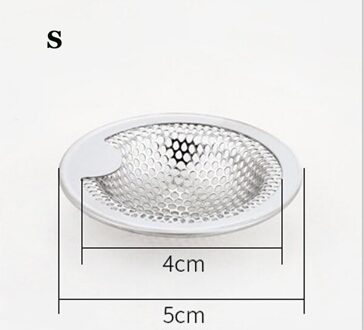 Anti-Verstopping Aanrecht Catcher Roestvrijstalen Bad Haar Catcher Stopper Douche Afvoer Gat Filter Val Keuken Metalen Sink S / 5stk