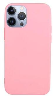 Anti-Vingerafdruk Mat iPhone 14 Pro Max TPU Hoesje - Roze