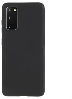 Anti-Vingerafdruk Mat Samsung Galaxy S20 TPU Hoesje - Zwart