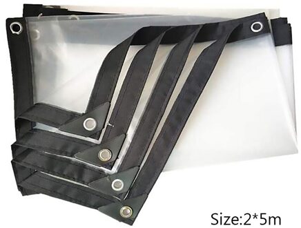 Anti-Virus Transparant Dekzeil Film Patio Balkon Tuin Regendicht Onderdak Film Huishouden Tuin Kas Cover 2x5m