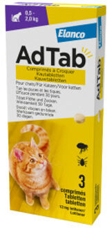 anti vlo kauwtabletten voor de kat 0,5-2kg - per verpakking
