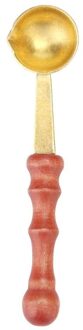 Anti Zegellak Lepel Houten Handvat Retro Wax Stempelen Lepels Uitnodigingskaarten Decoratieve Postzegels Craft D 90mm