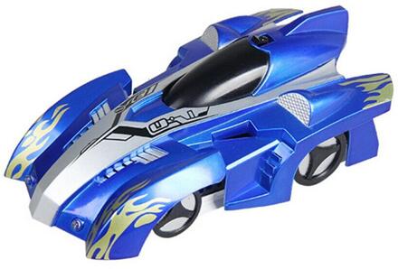 Anti Zwaartekracht Plafond Klimmen Auto Elektrische 360 Roterende Stunt Rc Auto Antigravity Machine Auto Speelgoed Auto Met Afstandsbediening blauw