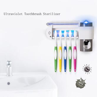 Antibacteria Ultraviolet Tandenborstel Sterilisator Tandenborstel Houder Automatische Tandpasta Dispenser Squeezer