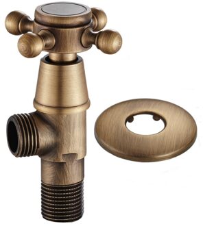 Antiek Messing Driehoek Klep 1/2 "Buitendraad Water Regelkleppen Badkamer Hoekstopkraan Badkamer Accessoires