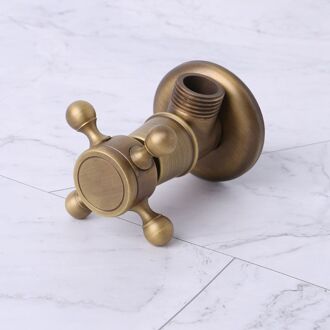 Antiek Messing Driehoek Klep 1/2 "Buitendraad Water Regelkleppen Badkamer Hoekstopkraan