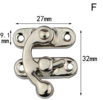 Antiek Messing Metalen Bronzen Haak Purse Hasp Lock Vintage Houten Sieraden Doos Vergrendelingen Sluiting Hasps Gesp F