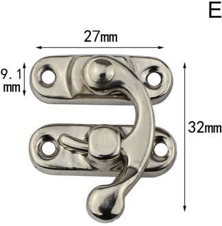 Antiek Messing Metalen Bronzen Haak Purse Hasp Lock Vintage Houten Sieraden Doos Vergrendelingen Sluiting Hasps Gesp