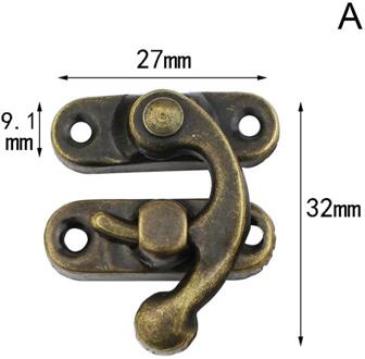 Antiek Messing Metalen Bronzen Haak Purse Hasp Lock Vintage Houten Sieraden Doos Vergrendelingen Sluiting Hasps Gesp