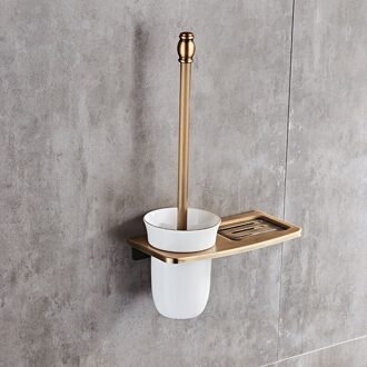 Antiek/Zwart/Witte Wc Borstel Houders Met Badkamer Planken Toiletpot Borstel Schoon Badkamer Accessoires MTS-6601A