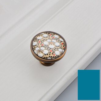 Antieke Brons Keramische Kast Handvatten Zinklegering Retro Lade Knoppen Kastdeur Meubilair Hardware Kabinet Handles 01