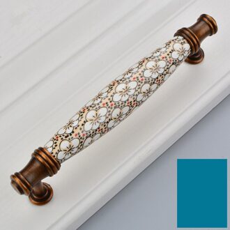 Antieke Brons Keramische Kast Handvatten Zinklegering Retro Lade Knoppen Kastdeur Meubilair Hardware Kabinet Handles 04