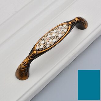 Antieke Brons Keramische Kast Handvatten Zinklegering Retro Lade Knoppen Kastdeur Meubilair Hardware Kabinet Handles 05