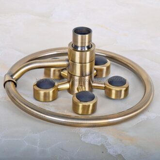 Antieke Bronzen Badkamer Fitting 7.7 "inch Ronde Top Spray Regendouche Badkamer Accessaraies Nsh212