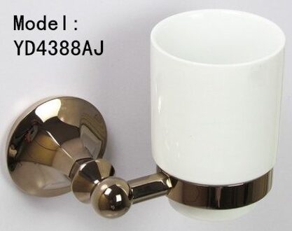 Antieke dubbele bekerhouder Goud tandenborstelhouder badkamer accessoires Blauw