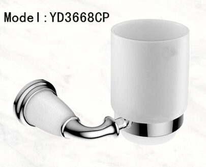 Antieke dubbele bekerhouder Goud tandenborstelhouder badkamer accessoires licht grijs