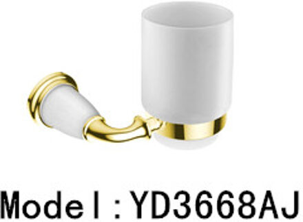 Antieke dubbele bekerhouder Goud tandenborstelhouder badkamer accessoires Paars