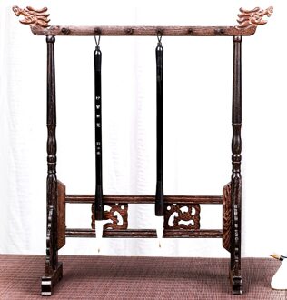 Antieke Eenvoudige Stijl Duurzaam Massief Houten Pen Houder Kalligrafieborstel Rack Traditionele Schilderen Schrijven Borstel Houder 12 Hangers