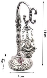 Antieke Gesneden Wierookbrander Kruis Decoratie Kerk Kapel Ornamenten Gebed