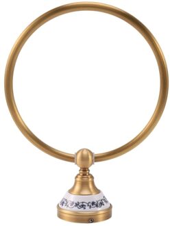 Antieke Koperen Badkamer Accessoires, Badkamer Handdoek Houder, Ronde Handdoekring, Rack, Muur Opknoping Handdoek Ring