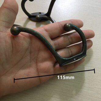 Antieke Legering Huis Hoed Jas Kleding Handdoek Muur Deur Hangers Haken Badkamer Accessoires Kapstokken, Brons Tone, 115*73mm, 4 stks