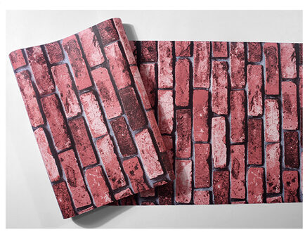 Antieke Steen 3D Behang Home Decor Behang Wallpapers Voor Woonkamer Wanddecoratie Behang Van Hotel Restaurant Slaapkamer steen rood