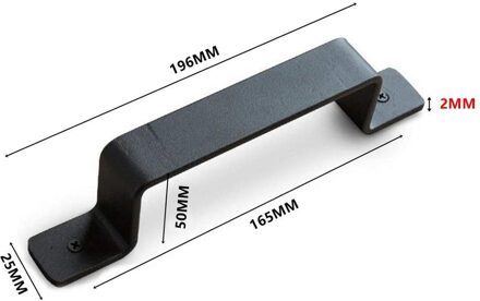 Antieke Vintage Land Schuur Schuifdeur Pull handvat voor binnendeuren BA016-196MM