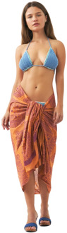 Antik batik Katoen voile print sarong Nalii Antik Batik , Multicolor , Dames - ONE Size