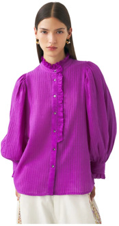 Antik batik Katoenen blouse Avon Antik Batik , Purple , Dames - L,M,S,Xs