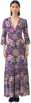 Antik batik Maxi jurk Ysee Antik Batik , Multicolor , Dames - L,M,S,Xs