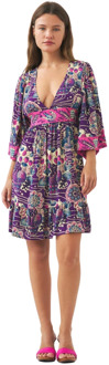 Antik batik Mini jurk Ysee Antik Batik , Multicolor , Dames - L,M,S,Xs
