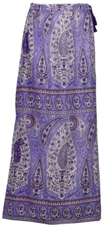 Antik batik Paarse Tajar Rok Antik Batik , Purple , Dames - M