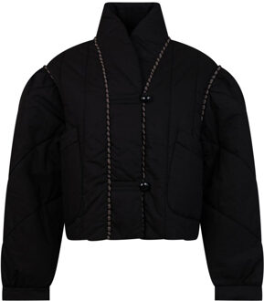 Antik batik Padded jas Betty  zwart - S,M,