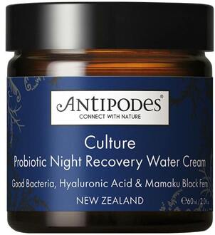 Antipodes Culture Probiotic Night Recovery Water Cream - nachtcrème - 60 ml