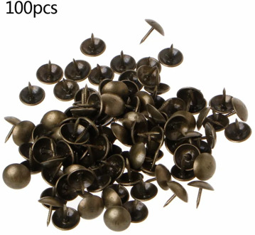 Antique Brass Bronze Upholstery Nail Jewelry Gift Wine Case Box Sofa Decorative Tack Stud Pushpin Doornail Hardware100Pcs