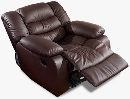 Antique European Creative cow real genuine leather chair single living room sofa chairs swivel chair functional chair recliner